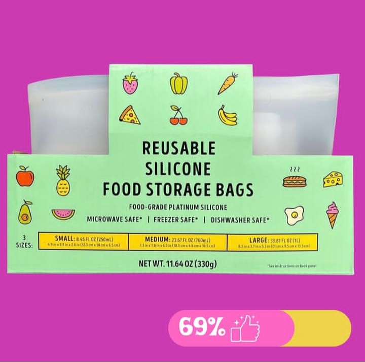 New item at my store: reusable silicone food storage bags : r/traderjoes